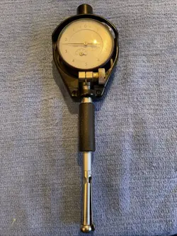 MITUTOYO NO 2923-10 .0001” DIAL INDICATOR SPLIT BALL BORE GAGE .445-.553” RANGE