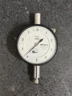 MITUTOYO DIAL INDICATOR 2923-10 .0001”, MADE IN JAPAN, EXCELLENT CONDITION