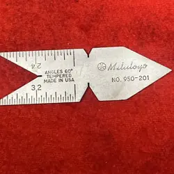 MITUTOYO 950-201 CENTER GAUGE MACHINIST TOOL  (K6)