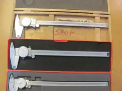 STARRETT/ MITUTOYO 12'' CALIPERS 3 PAIRS