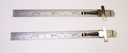 (2)  MITUTOYO 950-300  POCKET RULE ,  INCH/METRIC MACHINIST TOOL MAKER