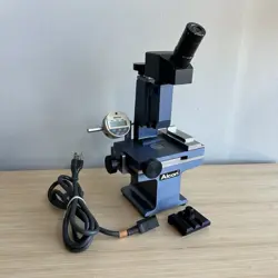 ALCON CALIBRATION MONOCULAR MICROSCOPE W/ MITUTOYO MICROMETER