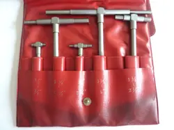 MITUTOYO 5 PIECE TELESCOPING GAGE SET. MODEL 155-904.  RANGE IS 1/2”-6”