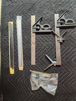 COMBINATION SQUARE,  CRAFTSMAN,  BROWN AND SHARPE,  MITUTOYO