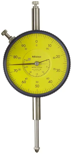 MITUTOYO LARGE 78MM FACE METRIC DIAL INDICATOR 0-30MM 0.01MM 0-100 FLAT BACK