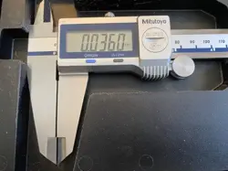 MITUTOYO ELECTRONIC CALIPER: 0IN TO 12IN COLLANT PROOF, WITH CASE