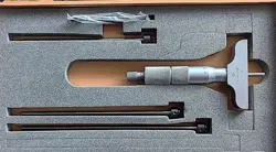 MITUTOYO MITUTOYO INTERCHANGEABLE ROD DEPTH MICROMETER 0-100MM MITUTOYO JAPANESE