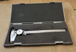 MITUTOYO DIAL CALIPER .001” NO. 505-644 W/ CASE 8