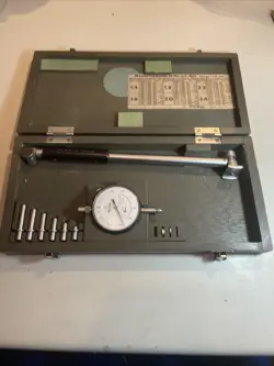 MITUTOYO NO 511-105 1.4-2.4” DIAL BORE GAGE-MITUTOYO NO 2923-10 .0001” IN CASE