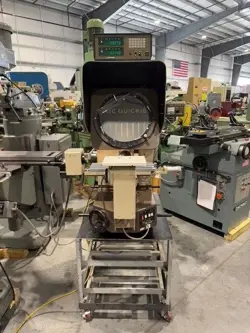 MITUTOYO #PH-350 14” OPTICAL COMPARATOR BENCH TYPE & STAND #7292