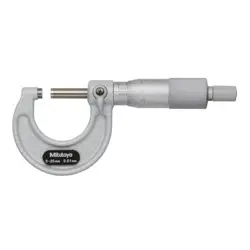 MITUTOYO 103-137 OUTSIDE MICROMETER  BAKED-ENAMEL FINISH  RATCHET STOP  0-25MM