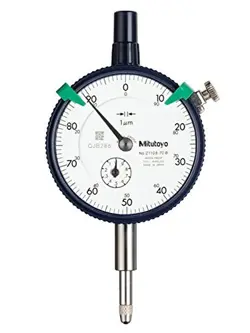 MITUTOYO 2110SB-70 DIAL INDICATOR  M2.5X0.45 THREAD  8MM STEM DIA.  FLAT BACK