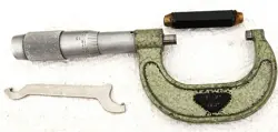 MITUTOYO VINTAGE CALIPER 1-2 MICROMETER MACHINIST TOOL .001