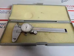 MITUTOYO DIAL CALIPER .001” NO. 505-629 WITH CASE 