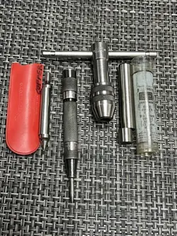 VINTAGE CRAFTSMAN MACHINIST EDGE FINDER CENTER PUNCH TAP WRENCH MITUTOYO EDGE