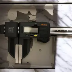 MITUTOYO CFC-45G DIGITAL CALIPER, ABS COOLANT PROOF, MADE IN JAPAN, USED