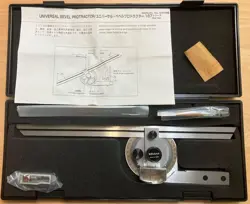 MITUTOYO UNIVERSAL BEVEL PROTRACTOR ANGLE MEASUREMENT TOOL 8 INCH PRECISION