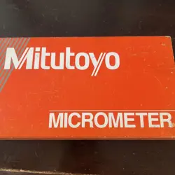 MITUTOYO MICROMETER 75-100MM 0.01MM MINIMUM SCALE BLUE MEASUREMENT TOOL
