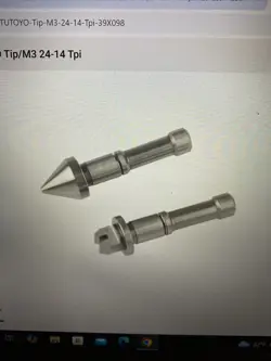 MITUTOYO 126-803 TIP/M3 24-14 TPI FOR SCREW THREAD MICROMETER 