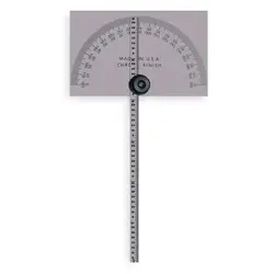 MITUTOYO 968-203 PROTRACTOR,RECTANGULAR,6 IN,1/64 GRAD