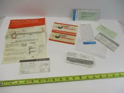 LOT OF MITUTOYO TOOL MANUALS, GUIDES, INSTRUCTIONS FOR MICROMETER, CALIPER, EC
