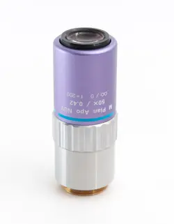 MITUTOYO MICROSCOPE OBJECTIVE M PLAN APO NUV 100X/0.50