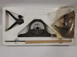 MITUTOYO 180-905 COMBINATION SET NIB SQUARE HEAD CENTER HEAD PROTRACTOR BLADE