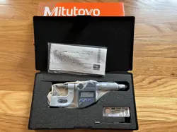 MITUTOYO 0 TO 1 INCH MEASUREMENT RANGE, SPHERE ANVIL, RATCHET STOP THIMBLE