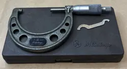 MITUTOYO MICROMETER 2-3” .0001” NO. 103-217 CARBIDES MACHINIST TOOLS JAPAN