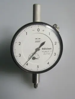DIAL INDICATOR  - MITUTOYO  .0001  MODEL  2805-10  6 JEWELED