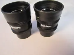 MITUTOYO  WF 10X/24 MICROSCOPE EYEPIECE, PAIR, P/N 378-856 FOR FINESCOPE