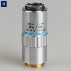PRE-OWNED MITUTOYO M PLAN APO SL 50X/0.42 MICROSCOPE OBJECTIVES LENS EXCELLENT