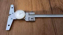 MITUTOYO DIAL DEPTH GAUGE, 0-12IN RANGE, 0.001IN GRADUATION