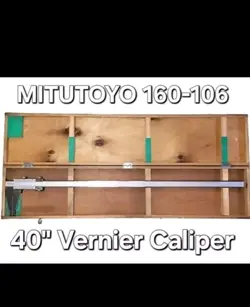 MITUTOYO 160-106 VERNIER CALIPER WITH NIB STYLE JAW, 0 TO 40