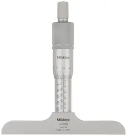 MITUTOYO 128-101 VERNIER DEPTH GAUGE 0-25MM RANGE, 0.01MM GRADUATION,  /-0.003MM