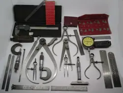 MIXED LOT OF MACHINIST TOOLS - MICROMETERS GAGUES + MITUTOYO STARRETT AND MORE