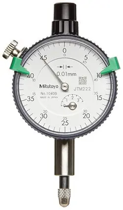 MITUTOYO 2310S-10 DIAL INDICATOR 0-10MM RANGE, 0.01MM GRADUATION,  /-0.015MM ACC