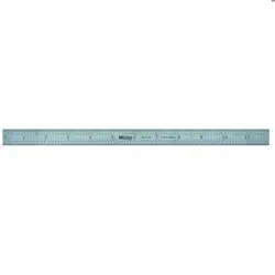 DURABLE 12-INCH STAINLESS STEEL RULER WITH CLEAR GRADUATIONS AND SATIN FINISH