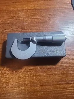 MITUTOYO 0-25MM OUTSIDE MICROMETER .0001MM RES, FRICTION-THIMBLE