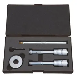 MITUTOYO 368-991 HOLTEST (TYPE LL) VERNIER INSIDE MICROMETER, COMPLETE UNIT SET,