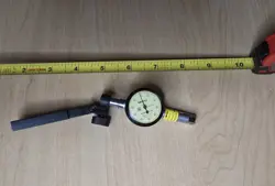 CALIBRATED MITUTOYO DIAL GAUGE 513-515 513-515-10H TI623H WITH SWING ARM HOLDER