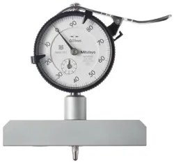 MITUTOYO 7220 DIAL DEPTH GAUGE  INDICATOR TYPE  0-200MM RANGE  0.01MM GRADUATION