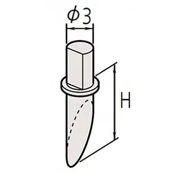 MITUTOYO SINGLE-SIDED STYLUS 354884 SPH-71 NEW