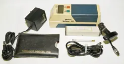 MITUTOYO SURFTEST 211 SURFACE ROUGHNESS TESTER W PROBE, CABLE, STAND MOUNT, MORE