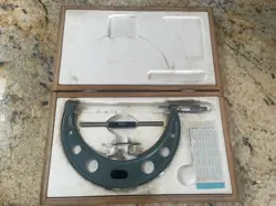 MITUTOYO 7-8” OUTSIDE MICROMETER ~ RATCHET STOP ~ 103-222 ~ TESTED ~ NICE!