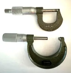 TWO MITUTOYO VINTAGE MICROMETERS~~0-1