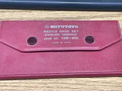  MITUTOYO 186-901 RADIUS GAGE SET 1/64