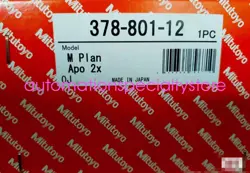 1PCS MITUTOYO  378-801-12 BRAND NEW 2X MICROSCOPE OBJECTIVE LEN VIA FEDEX OR DHL