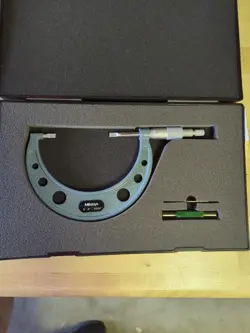 MITUTOYO MECHANICAL OUTSIDE BLADE MICROMETER 122-128, 3