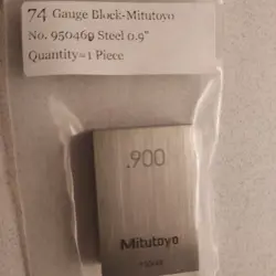 MITUTOYO PRECISION STEEL GAUGE BLOCK 0.900